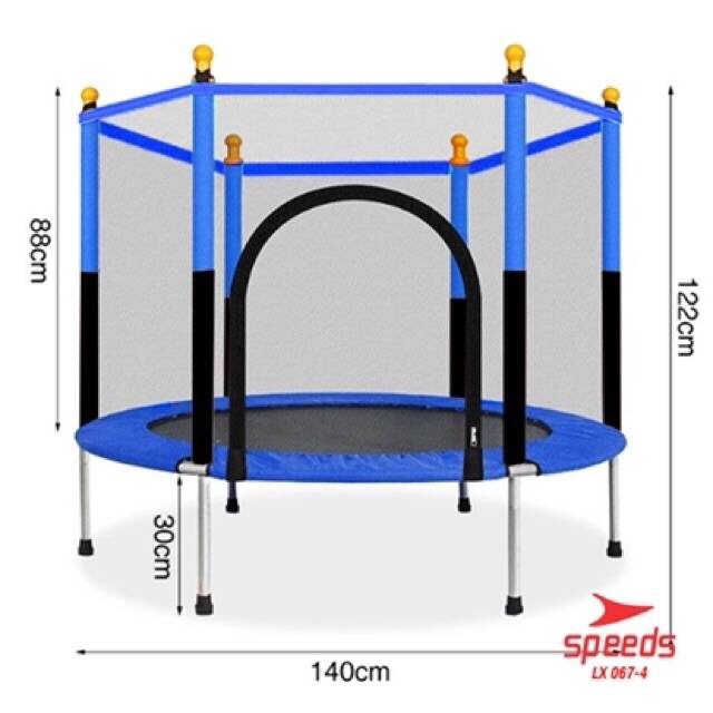 Tram Speeds Mini Trampoline55 Inch Mainan Trampolin Anak -Dewasa -4