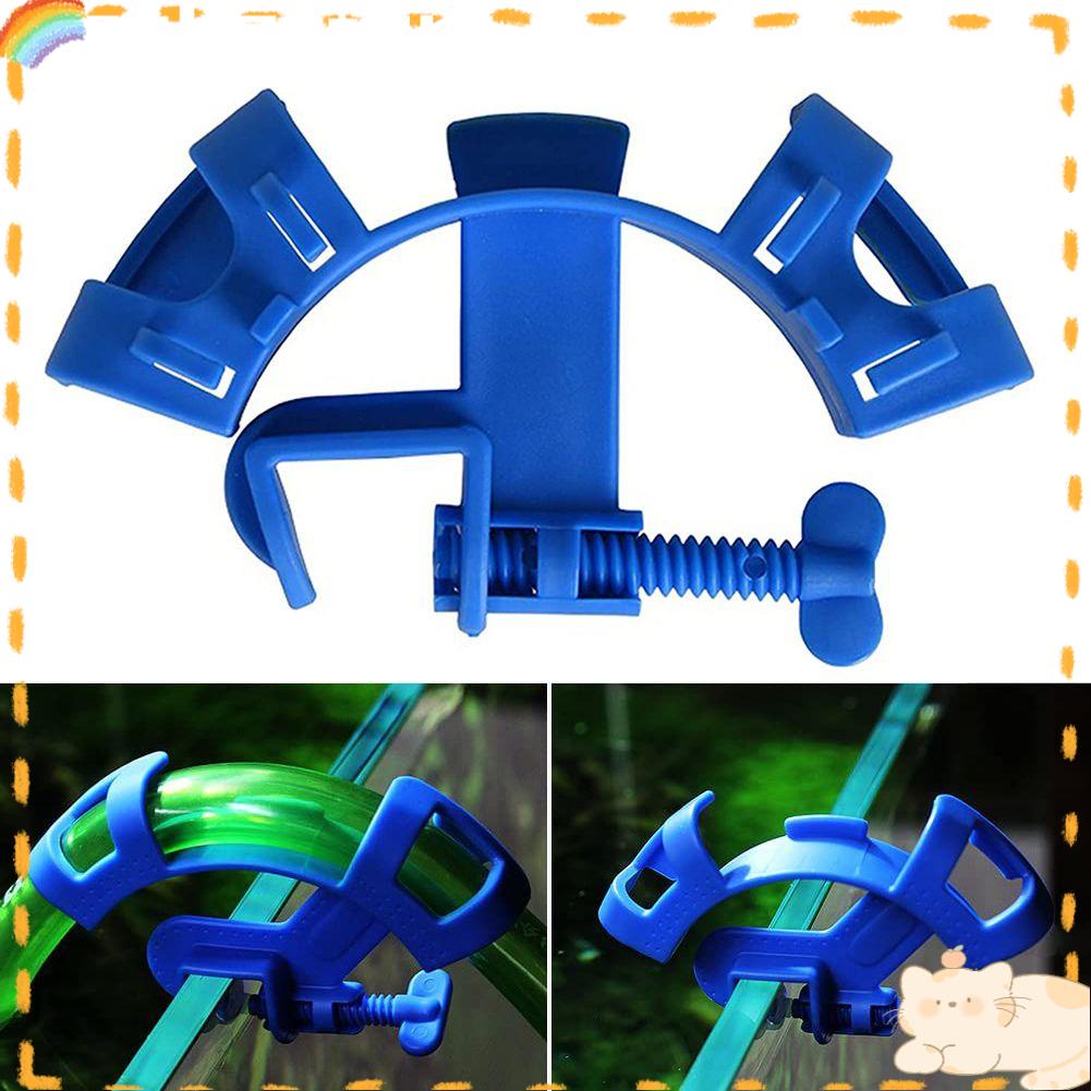 Solighter Tempat Filtrasi Aquarium Fish Tank Clean Pump Aquarium Suction Pipe Holder Memperbaiki Penjepit Mount Tabung