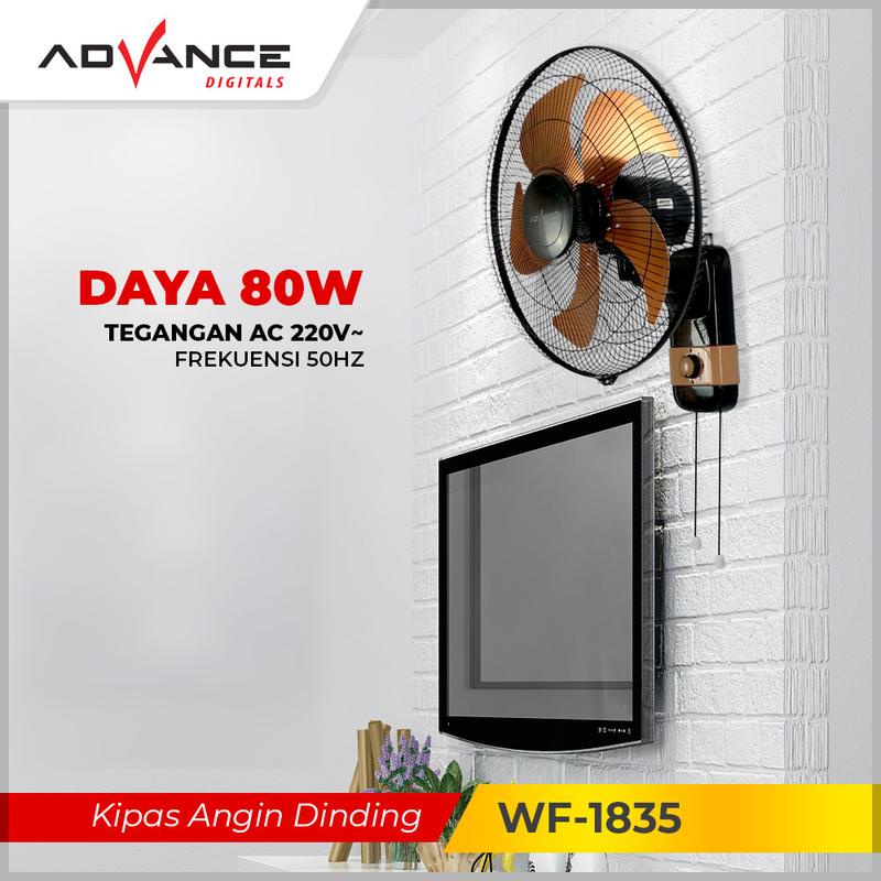 Advance Kipas Angin Tornado Dinding 18 Inch WF-1835 Garansi Resmi 1 Tahun