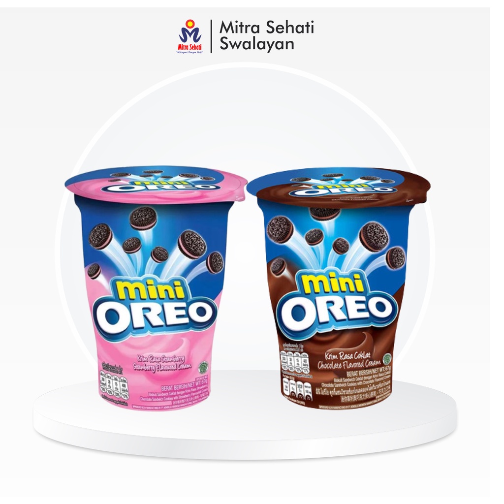 

OREO MINI CUP KRIM STRAWBERRY & COKLAT - Mitra Sehati Swalayan