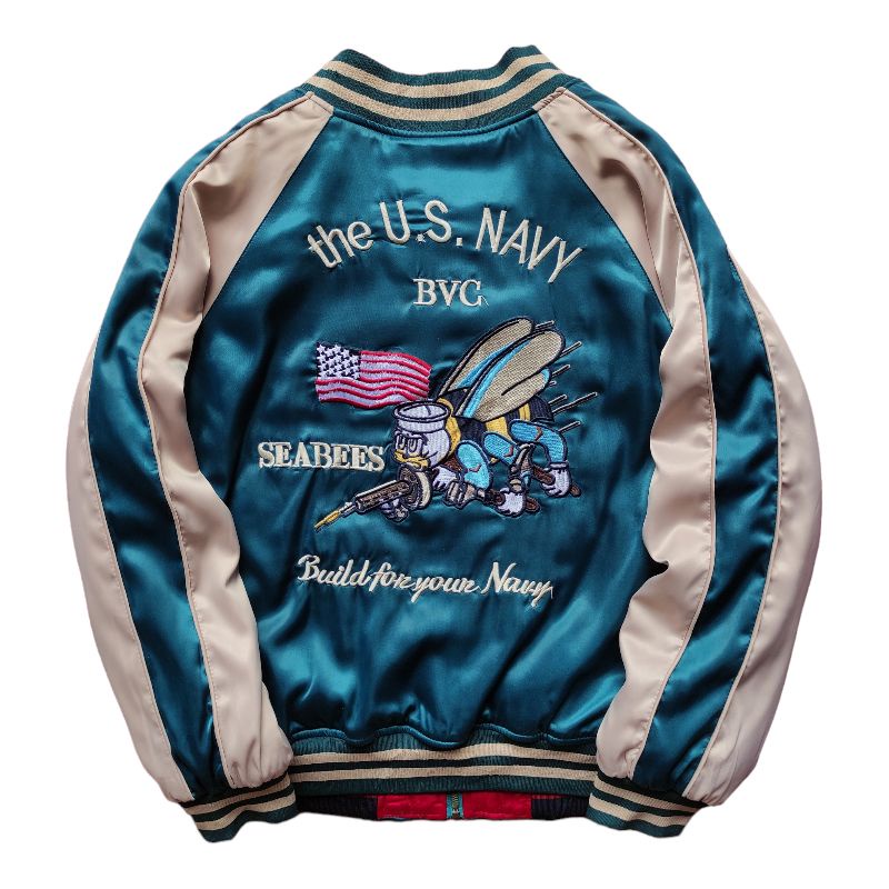 Sukajan Us Navy Bee Reversible Second