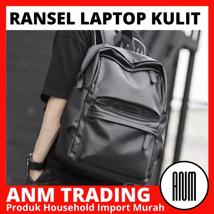 Tas Travel Kulit / Tas Ransel Laptop Kulit / Tas Travel Pria Wanita