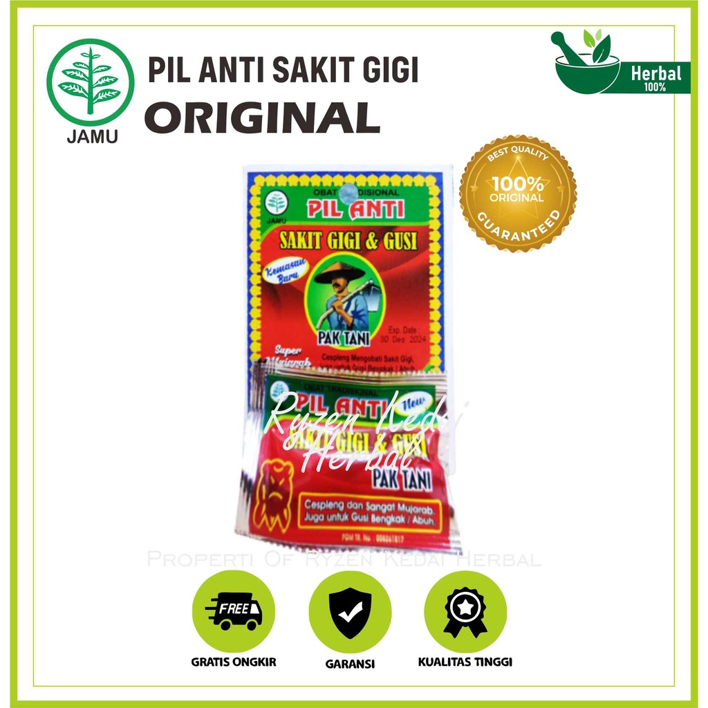 Pil Pak Tani Pil Pak Tani Sakit Gigi Pil Pak Tani Obat Sakit Gigi Pil Anti Sakit Gigi dan Gusi Pil P