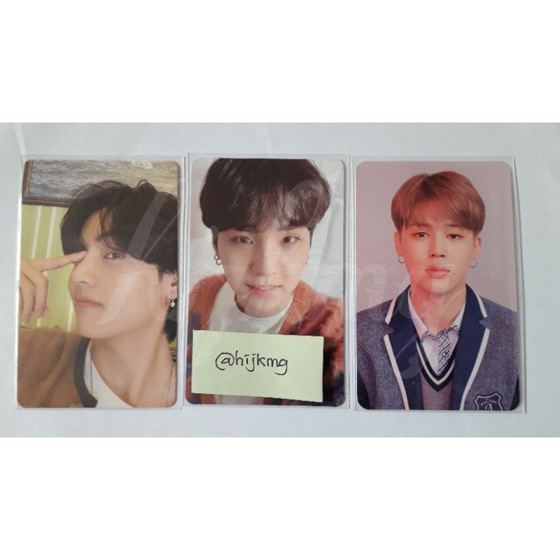 PHOTOCARD BTS : POB WEVERSE BE ESSE SUGA + HOLDER // RANDOM PC TAEHYUNG BE ESSE // PC JIMIN OSIS LY 