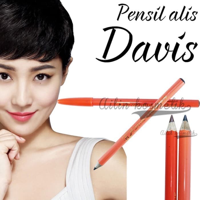 PENSIL ALIS DAVIS ORANGE HITAM COKLAT EYEliner Lashes PENCIL EYEBROW O