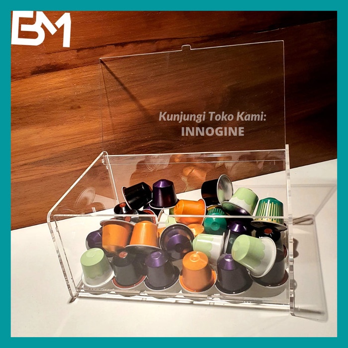 

Mesin Kopi Kapsul Nespresso Coffee Capsule Holder Acrylic Refill Pod - Kotak Isi 15