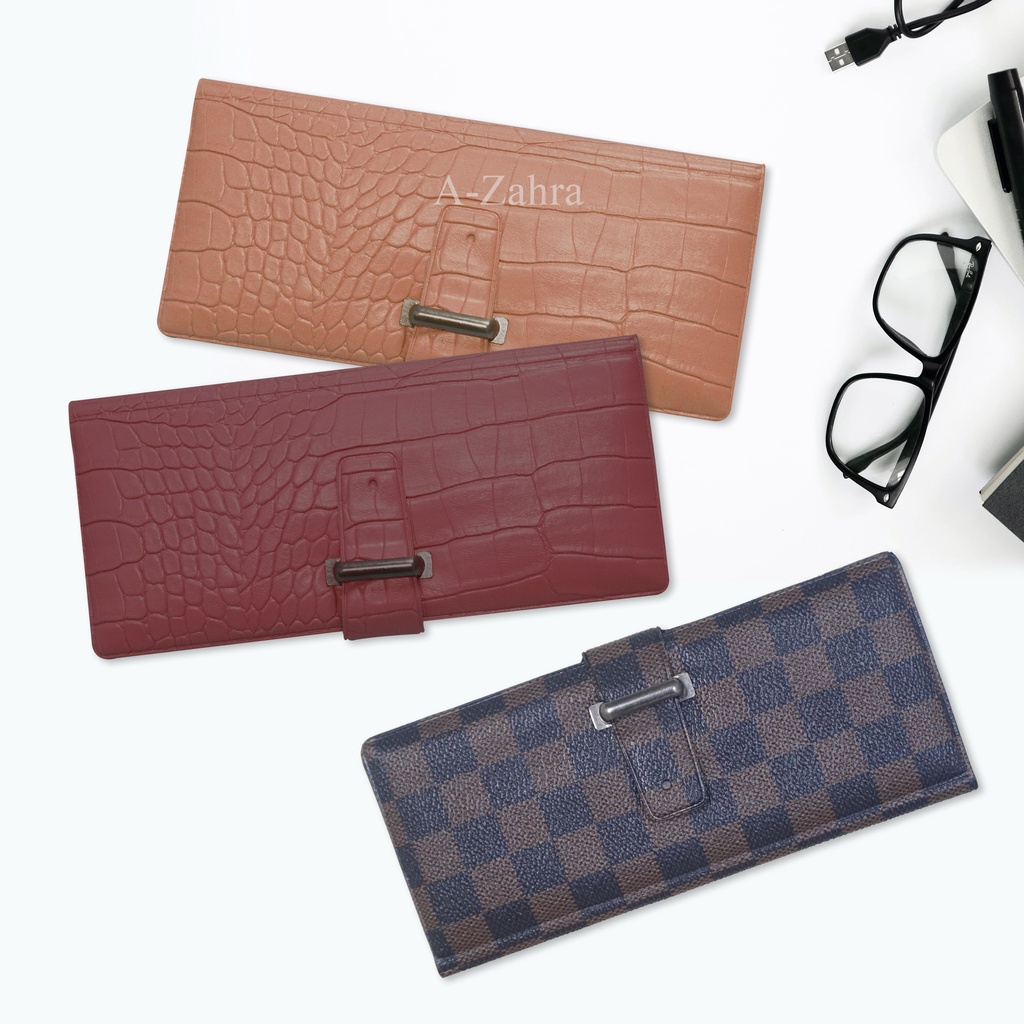 A-ZAHRA 020 DOMPET CROCO PANJANG KARTU GAWANG  / DOMPET KARTU 42 SLOT / DOMPET LOGAM MULIA / DOMPET CARD