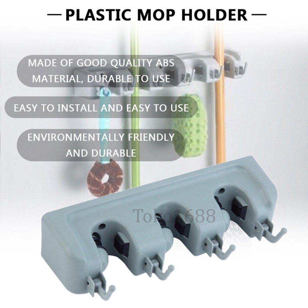 SMALL MOP HOLDER GANTUNGAN SAPU ALAT PEL DENGAN HOOK