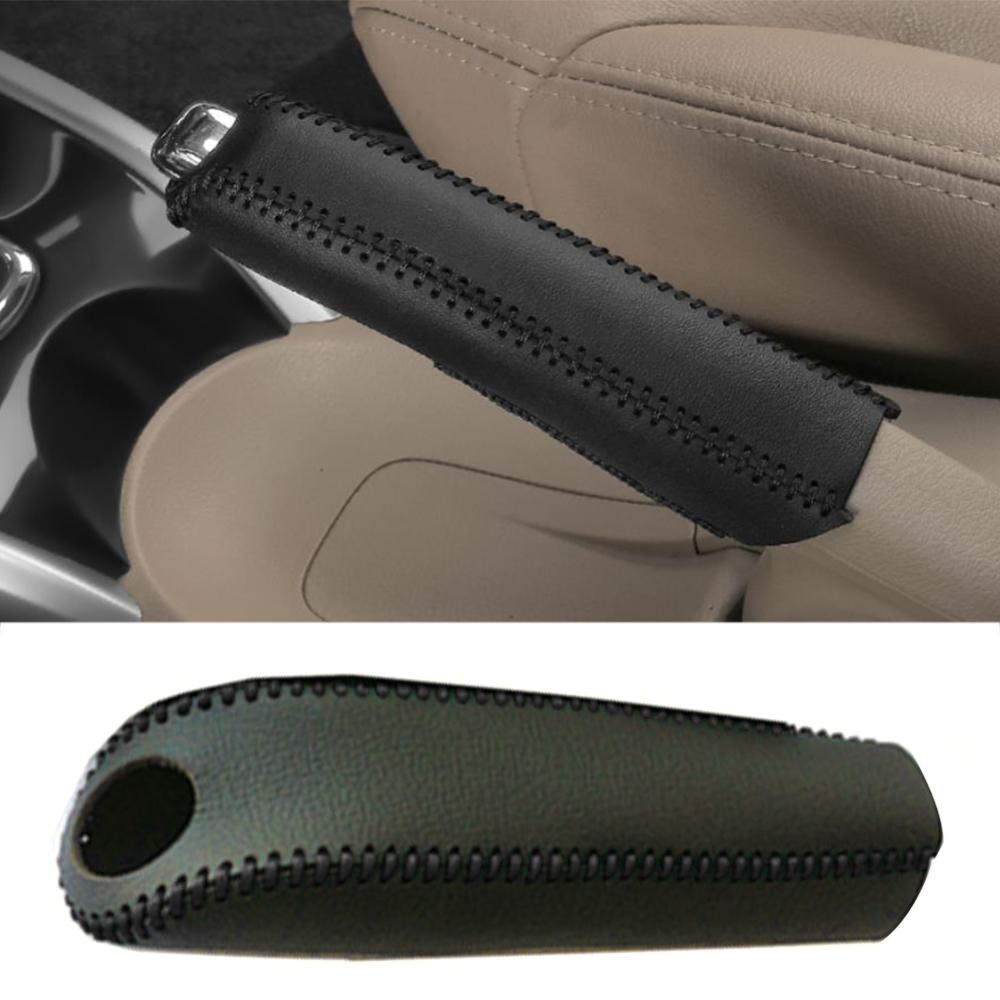 Timekey Car Leather Gears Handbrake Cover Shift Lever Cover Aksesoris Interior Mobil Untuk Kia K2 2011-2016 Handle Sleeve Aksesoris Mobil B9Y1