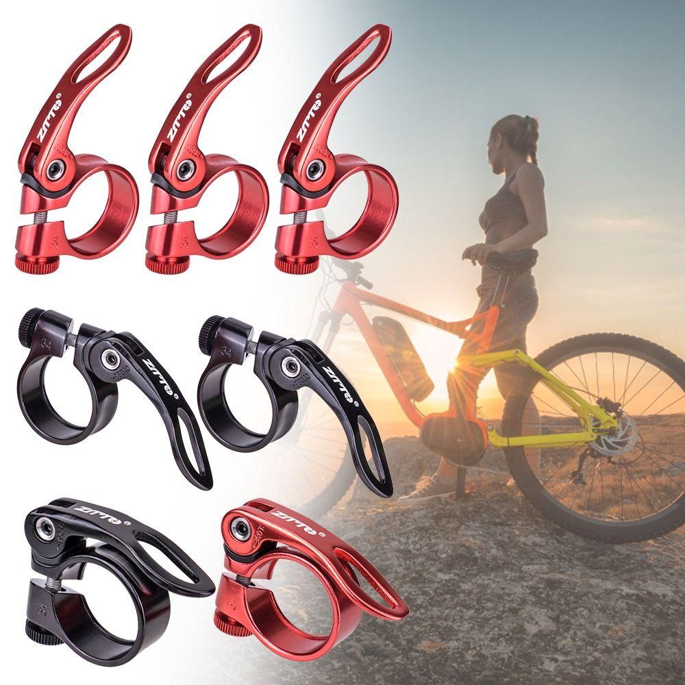 R-FLOWER Penjepit Kursi Sepeda Hitam/Red Sepeda Jalan Gunung MTB BMX Aluminium