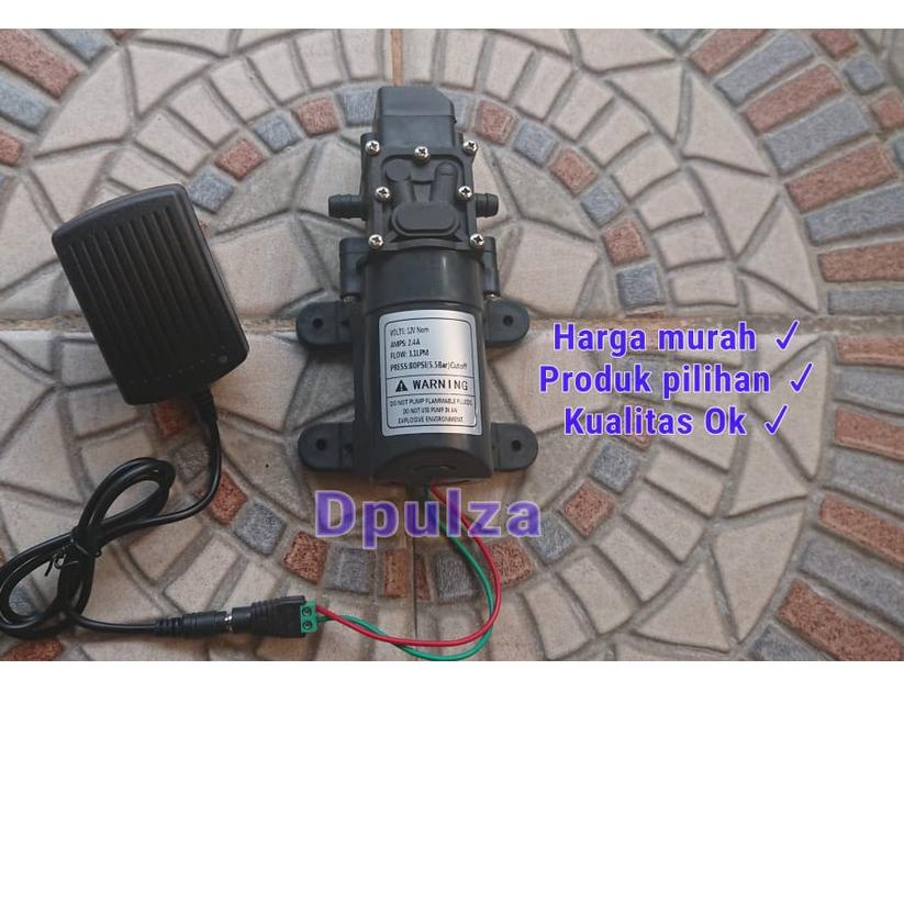 ✩ Paket hemat-2 (POMPA DAN ADAPTOR) 80 PSI pompa air dc 12v mini cuci steam kendaraan ac Jet cleaner