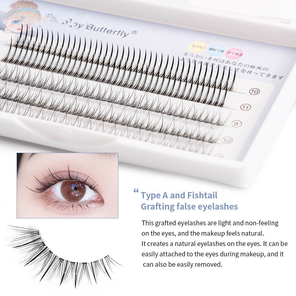 CSP096 – Magefy Bulu Mata Palsu Fake Eyelashes Sandwich Kecil 11mm