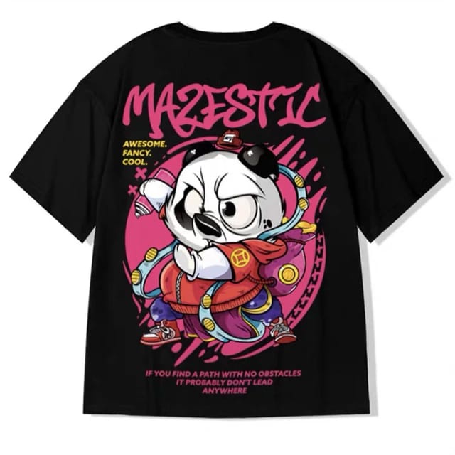 T-Shirt MAZESTIC Kaos Pria Wanita Baju Unisex Bahan Katun 24's Ukuran S M L XL XXL XXXL