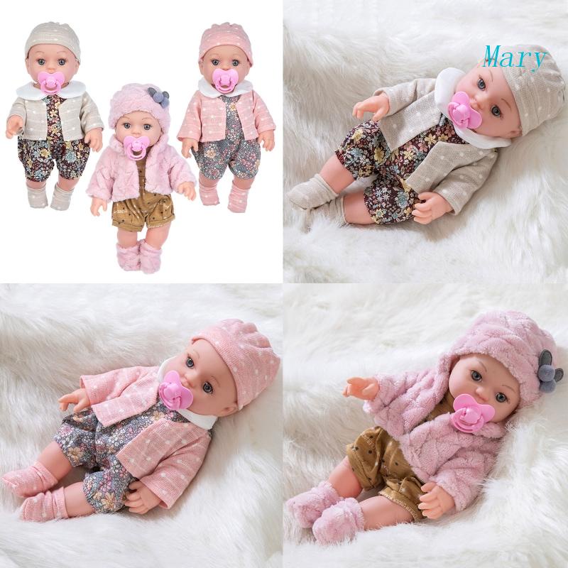 Mary Silikon Vinyl Reborn Baby Doll Anak Playmate Untuk Boneka Lembut Real Untuk Sentuhan