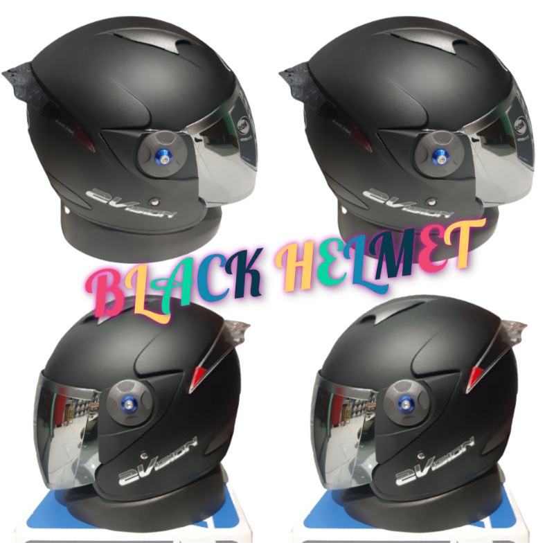 Helm kyt 2vision paket ganteng spoiler akrilik