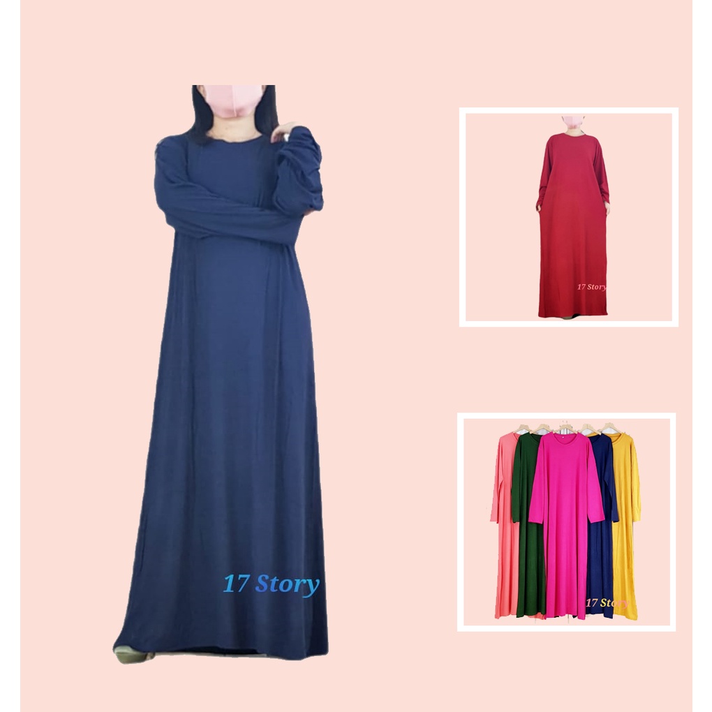 Gamis Kaos Premium Jumbo Wanita Kekinian