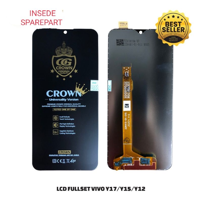LCD+Touchscreen vivo Y12/Y12i/Y15/Y17 2019/ CROWN SUPEE