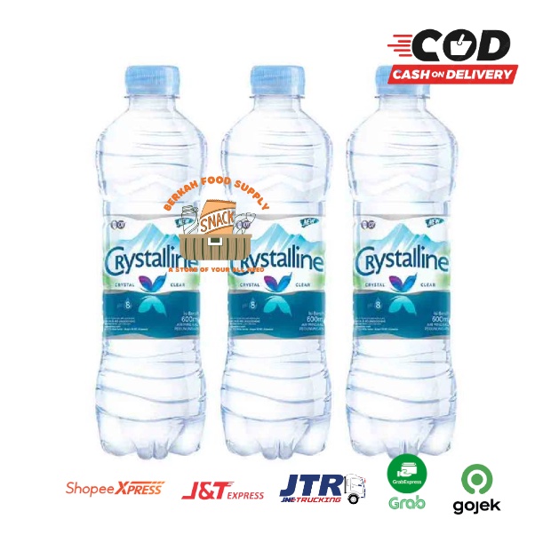 

( BERKAH ) Crystalin Air Mineral Ph 8 600ml x 24 Botol Crystaline Air Putih Sehat Bukan Aqua