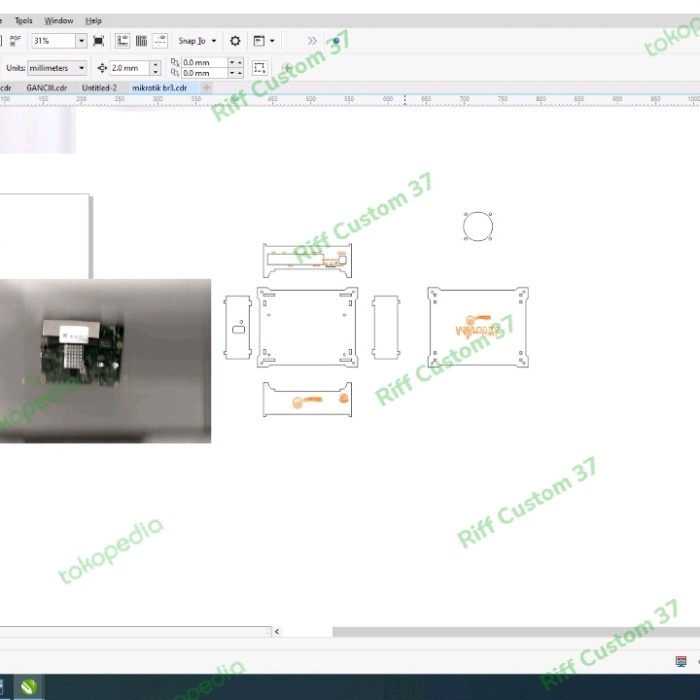 Produk Terbaru Casing Akrilik Hg680P 4 Pcb + Mikrotik Rb750Gr3 Gr3 2 Pcb Custom