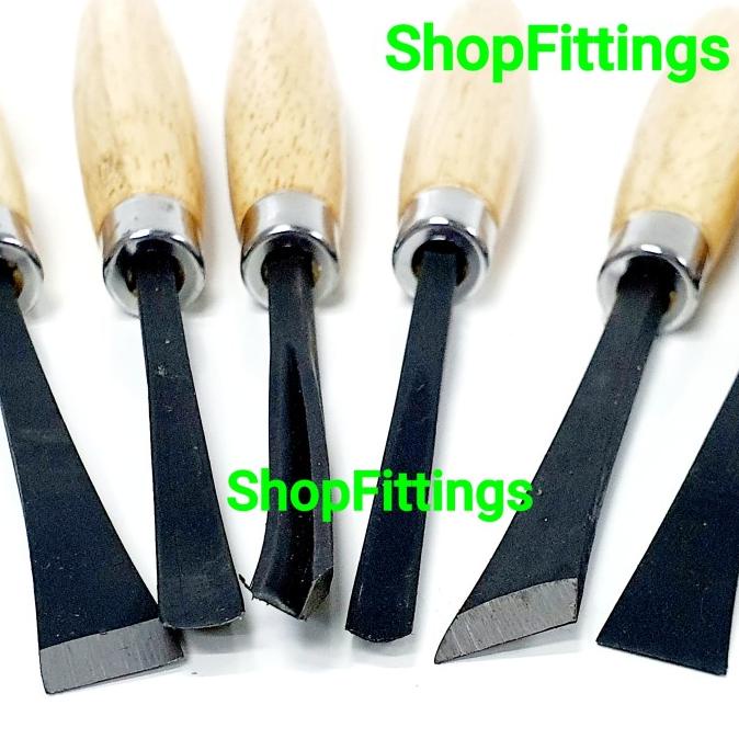 

SELLERY 18 210 Pahat Ukir kayu Set 6pc Wood Carving Size Medium 6