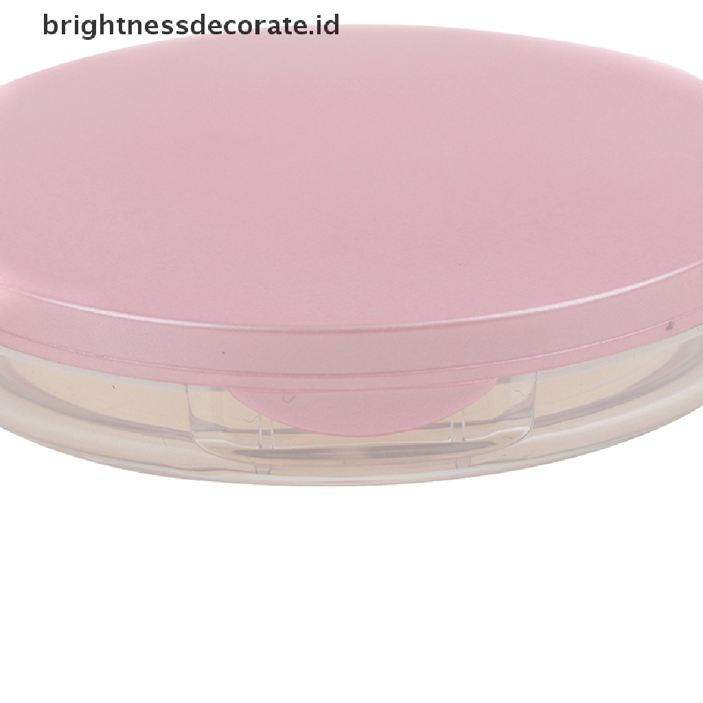[Birth] Ayakan Kosmetik Kosong Portabel Loose Jar Container Puff Box Case Dengan Cermin [ID]