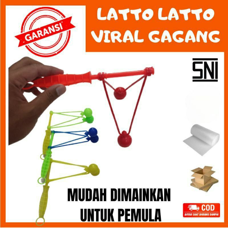 GROSIR 12 PCS MAINAN LATO LATO GAGANG/ MAINAN VIRAL BOLA TIKTOK ANTI GAGAL HARGA PER 12PCS