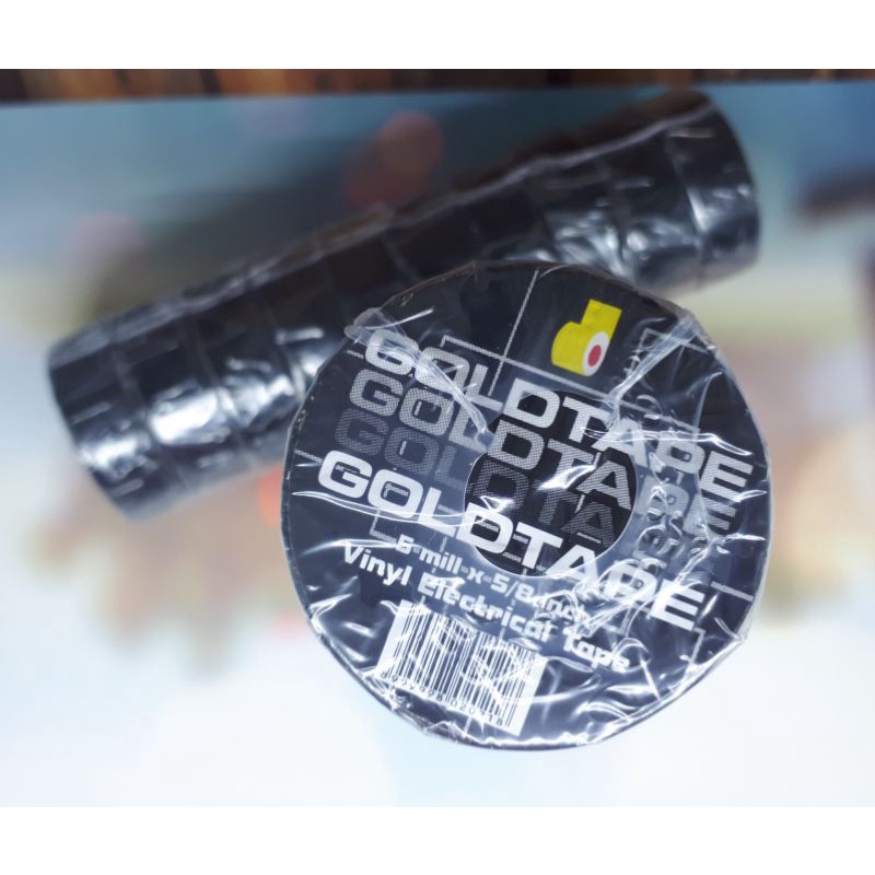 

dus goldtape pvc hitam isolasi listrik 5millx5/8inch