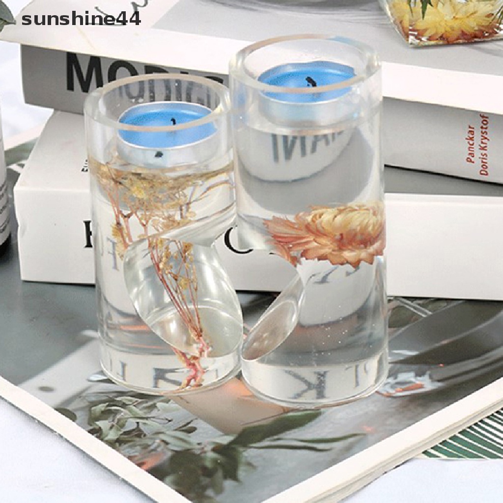 Sunshine Cetakan Resin Epoxy Kristal Valene Day Heart Shaped Rectangle Holder.