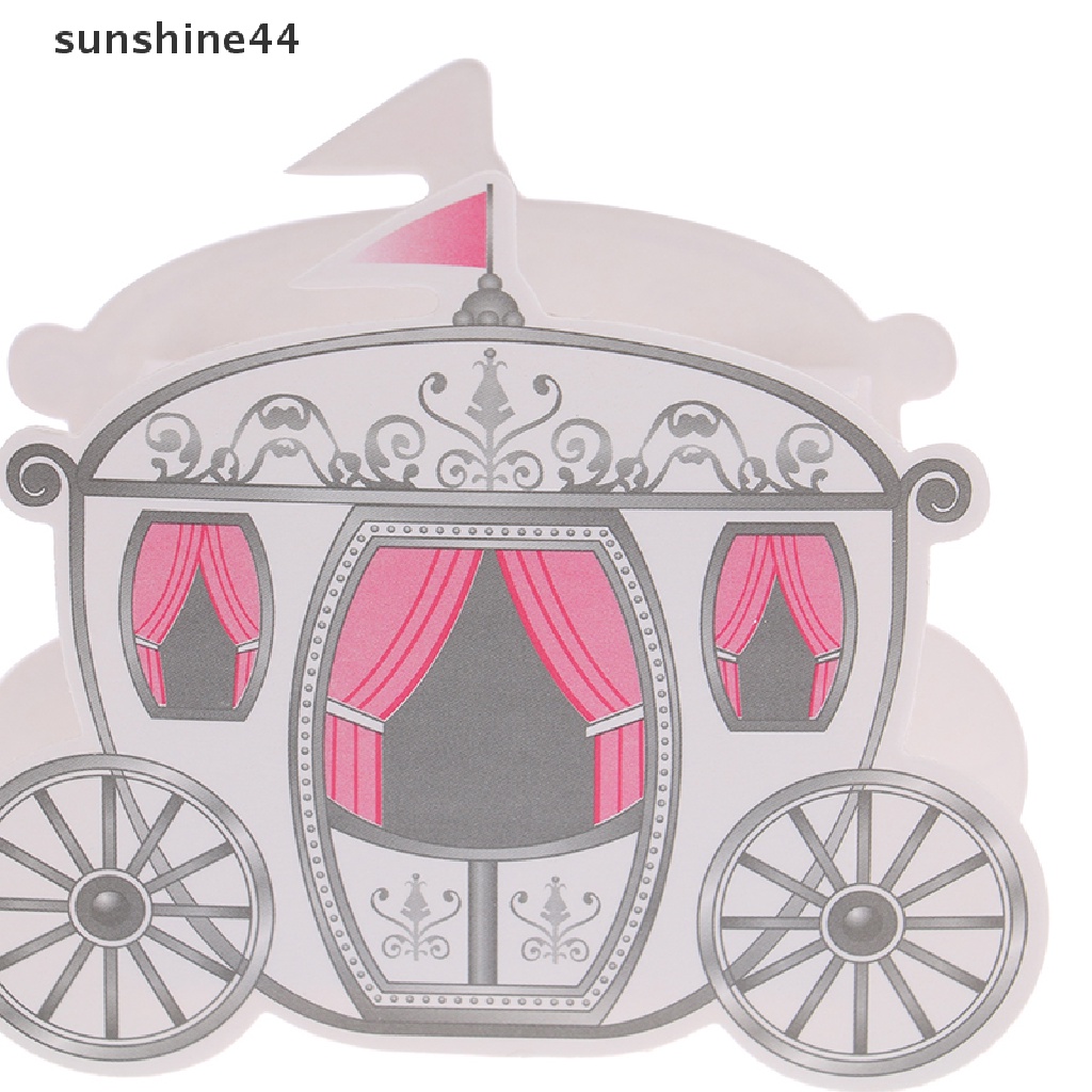 Sunshine 10Pcs Candy Box Dekorasi Pernikahan Fairy Tale Pumpkin Carriage Candy Boxes.