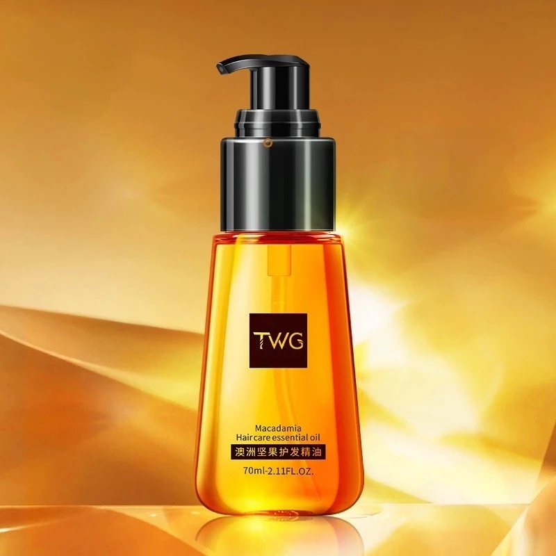 70ml Macadamia Hair Essential Oil Repair Serum Improve Dry Frizz Nourish Smooth Perm Argan Serum Absorbable Anti-loss Hair Oil