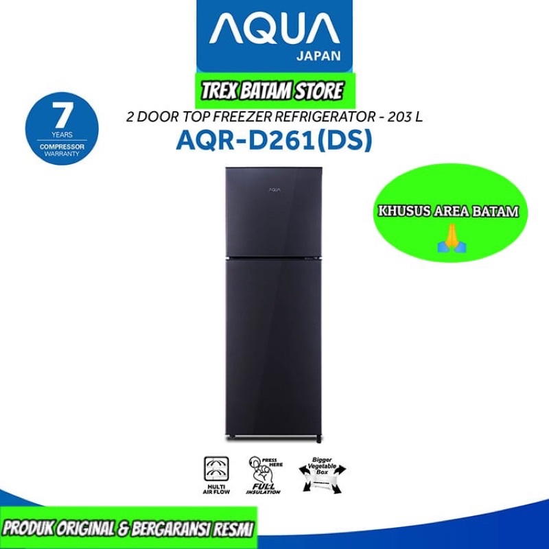 AQUA AQR-D261 KULKAS 2 PINTU (BATAM)