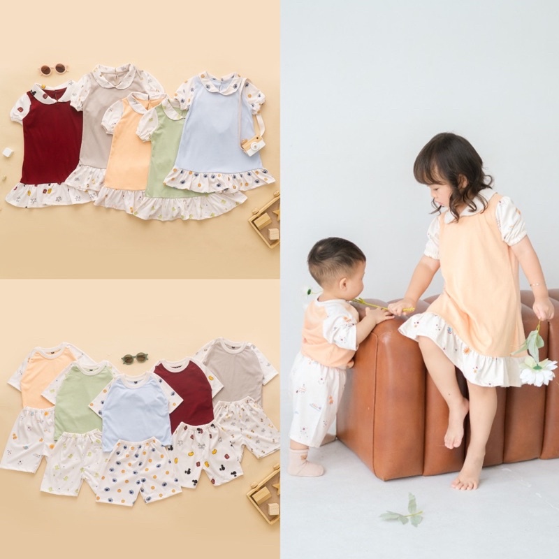 CAYO SET Couple Anak 6bln-9thn / Setelan Anak Couple