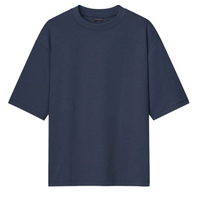 Kaos Oversize / Kaos Polos Oversize / Infinity Oversize Basic T-shirt - Dark grey ( Abu Tua )