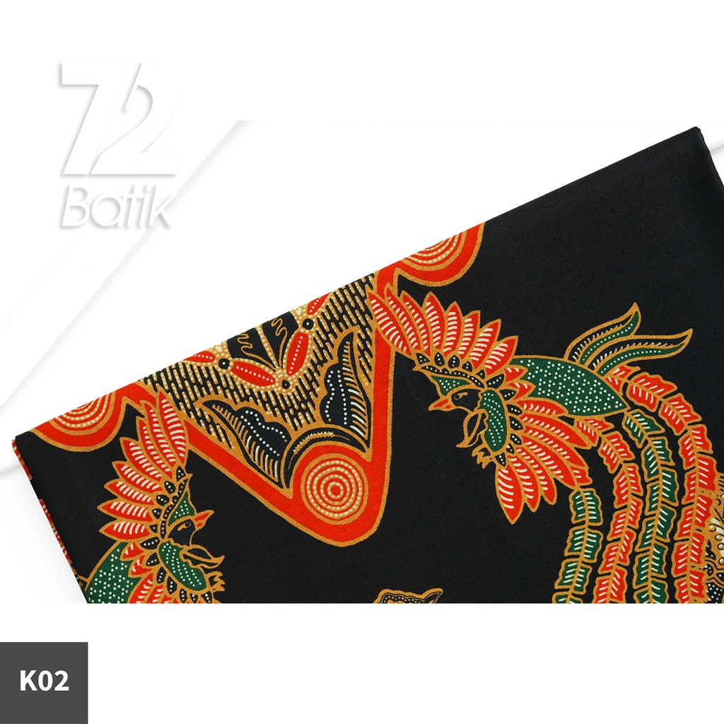 KAIN BATIK PREMIUM Bahan Katun Motif Burung Kawung Hitam 722725 Cap 72 Jarik Jarit Samping Kebat Panjang Batik Katun Modern Premium Bahan Seragam Batik Pernikahan Kantor Keluarga Murah Kamen Jadi Batik Bali Lembaran