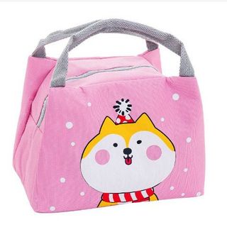 IKILOSHOP Motif Kartun Wajah Lunch Bag Tas Bekal Tahan Panas Dingin
