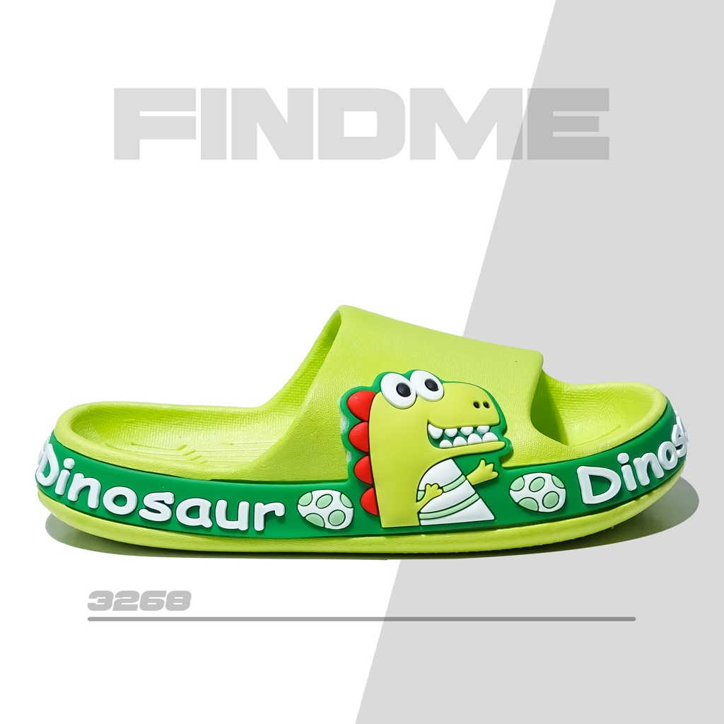 SANDAL ANAK BALITA MODEL DINOSOUR KEREN LUCU BAGUS DEH BAHAN RUBBER IMPORT 3268