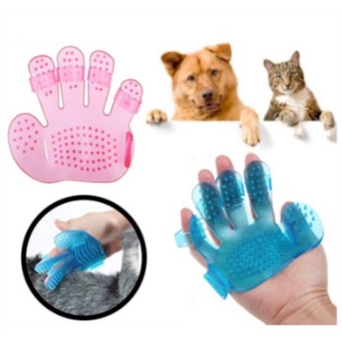 sisir karet pembersih bulu kucing dan anjing pet wash brush pijat hewan sisir grooming hewan