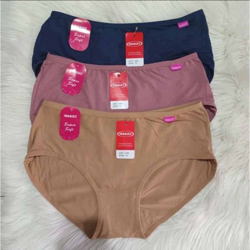Celana Dalam Wanita MISSLILY 1389 Super SOFT / Cd Wanita Bahan Katun