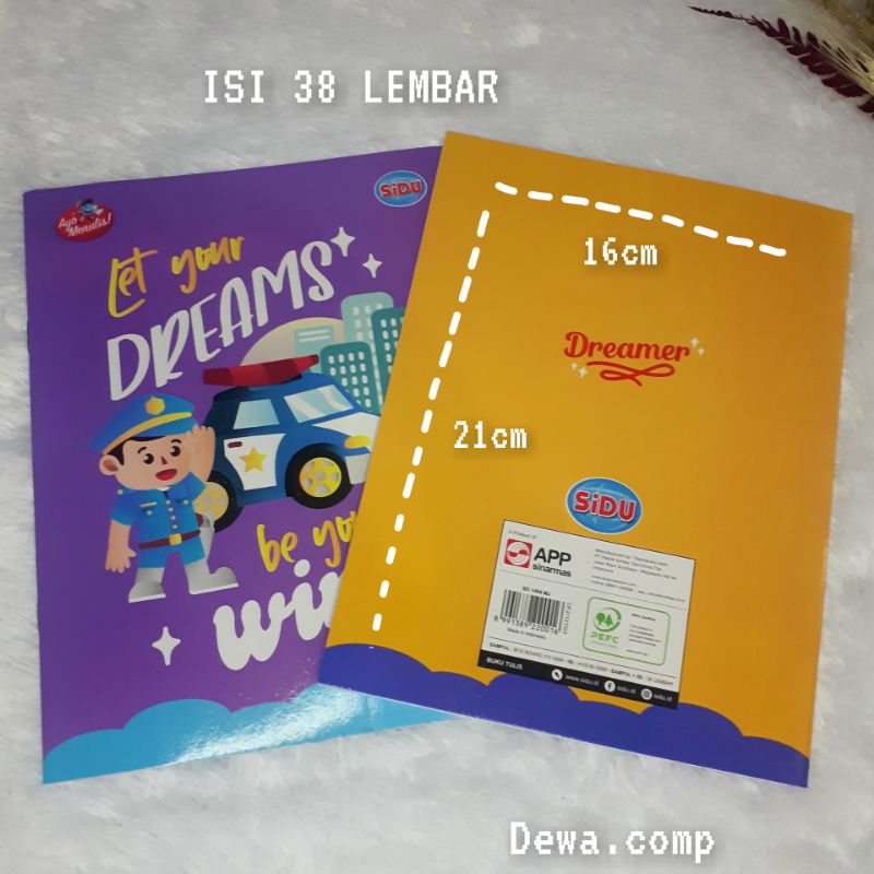 

BUKU TULIS SIDU 38 LEMBAR / BUKU TULIS SINAR DUNIA