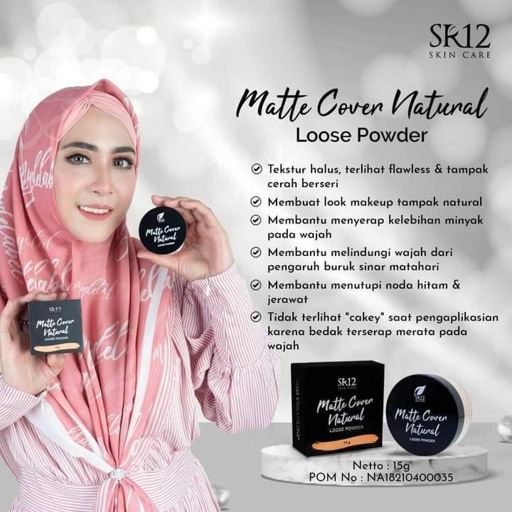 Exclusive Compact Powder SR12 / Daily Cover Bedak Foundation + SPF 25 Anti Luntur Dan Tahan Lama Glowing