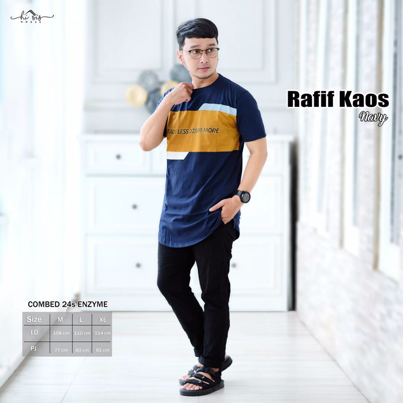 RAFIF KAOS ORI LEAFY BY HI SIS HOUSE | Combed 24s enzyme | Adem nyaman