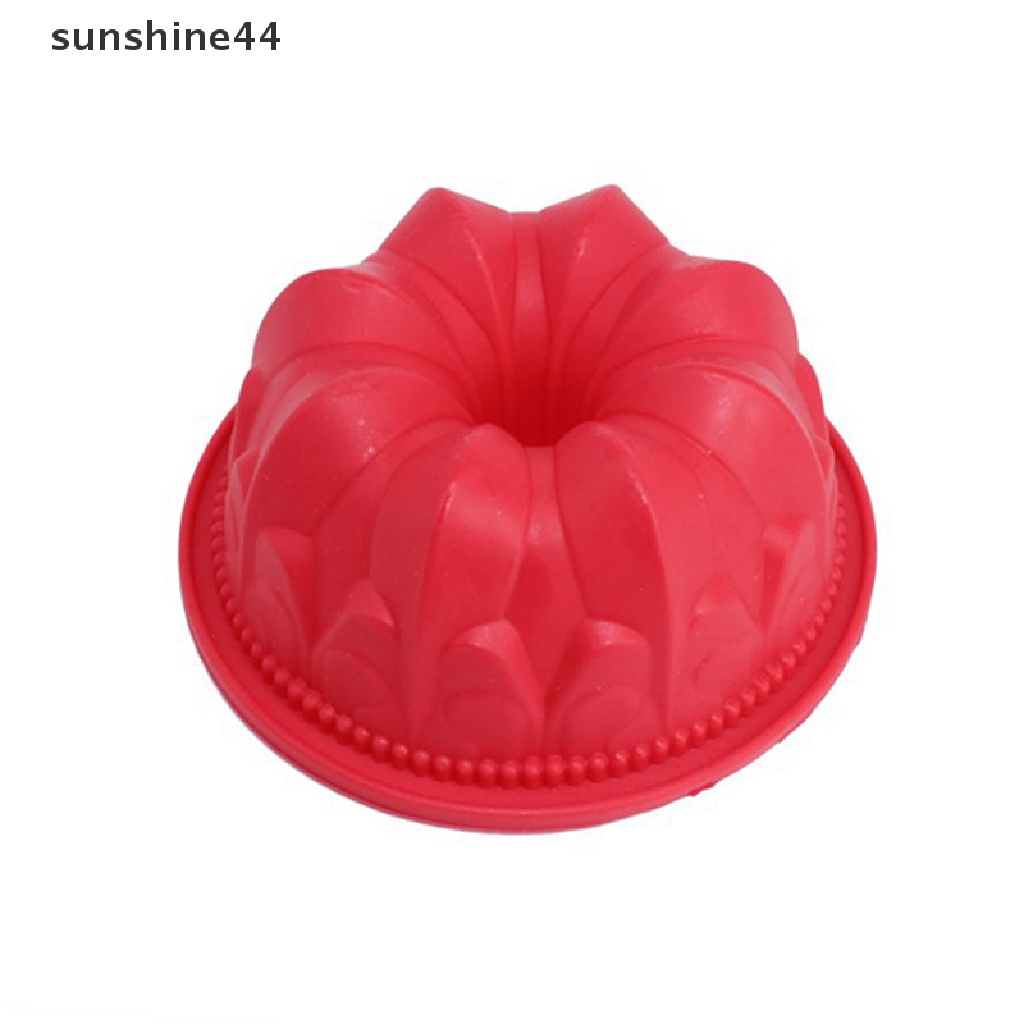 Sunshine 1Pc 4inch 3D Kue Cetakan Silikon Bentuk Swirl Besar Dessert Cake Mould Baking Tools.