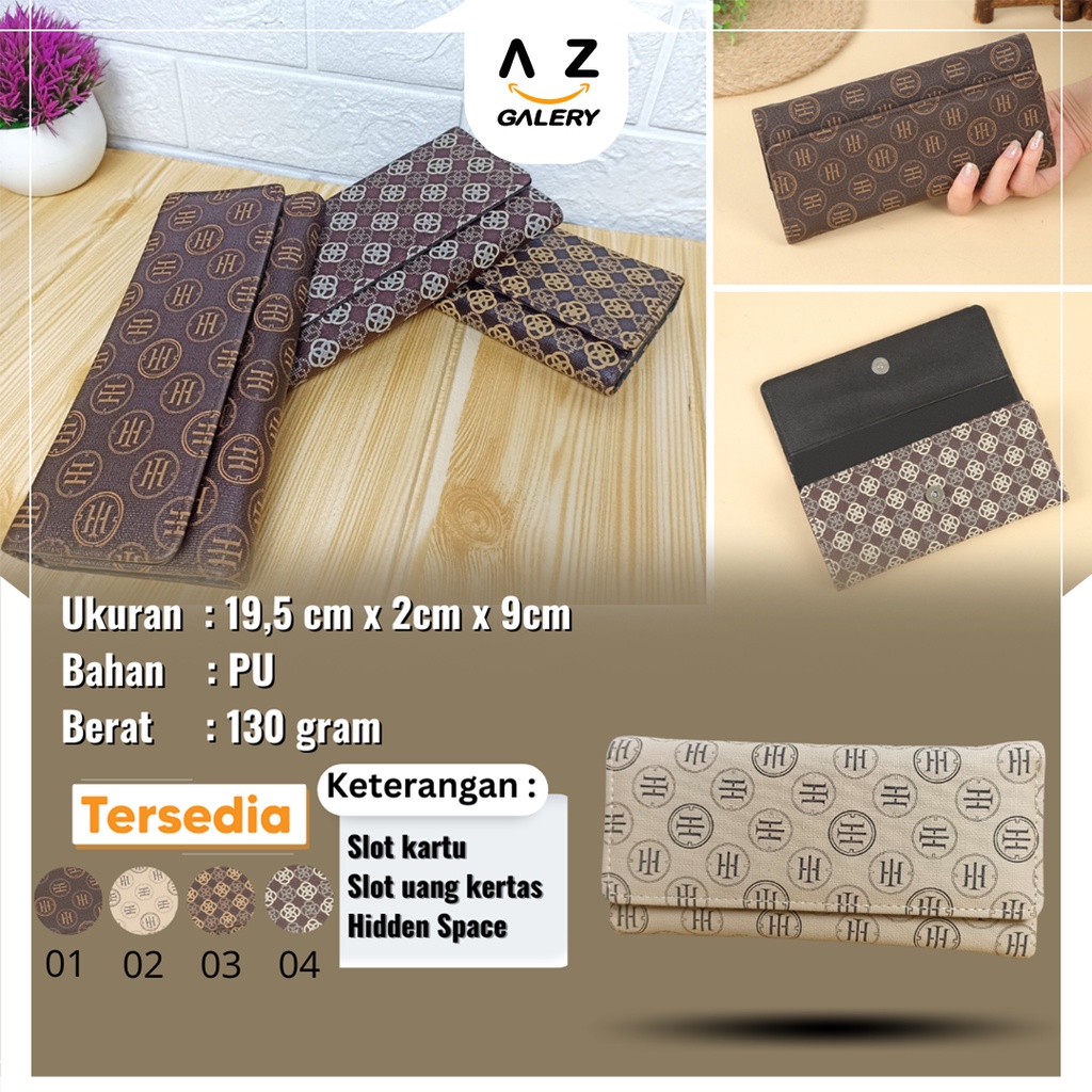 COD Dompet Lipat Motif Unik Dompet Lipat Panjang Magnet Wanita Dompet Panjang Kasual Wanita Azgalery D100