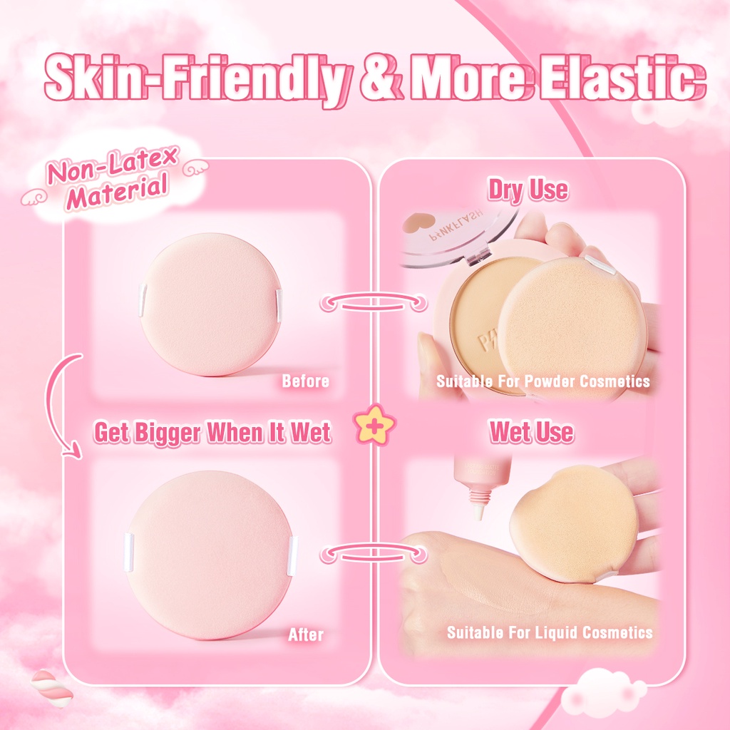 PINKFLASH Double-Side  Air Cushion Soft Puff Makeup Puff  Sponges &amp; Applicators Cosmetic Tools PF-T11