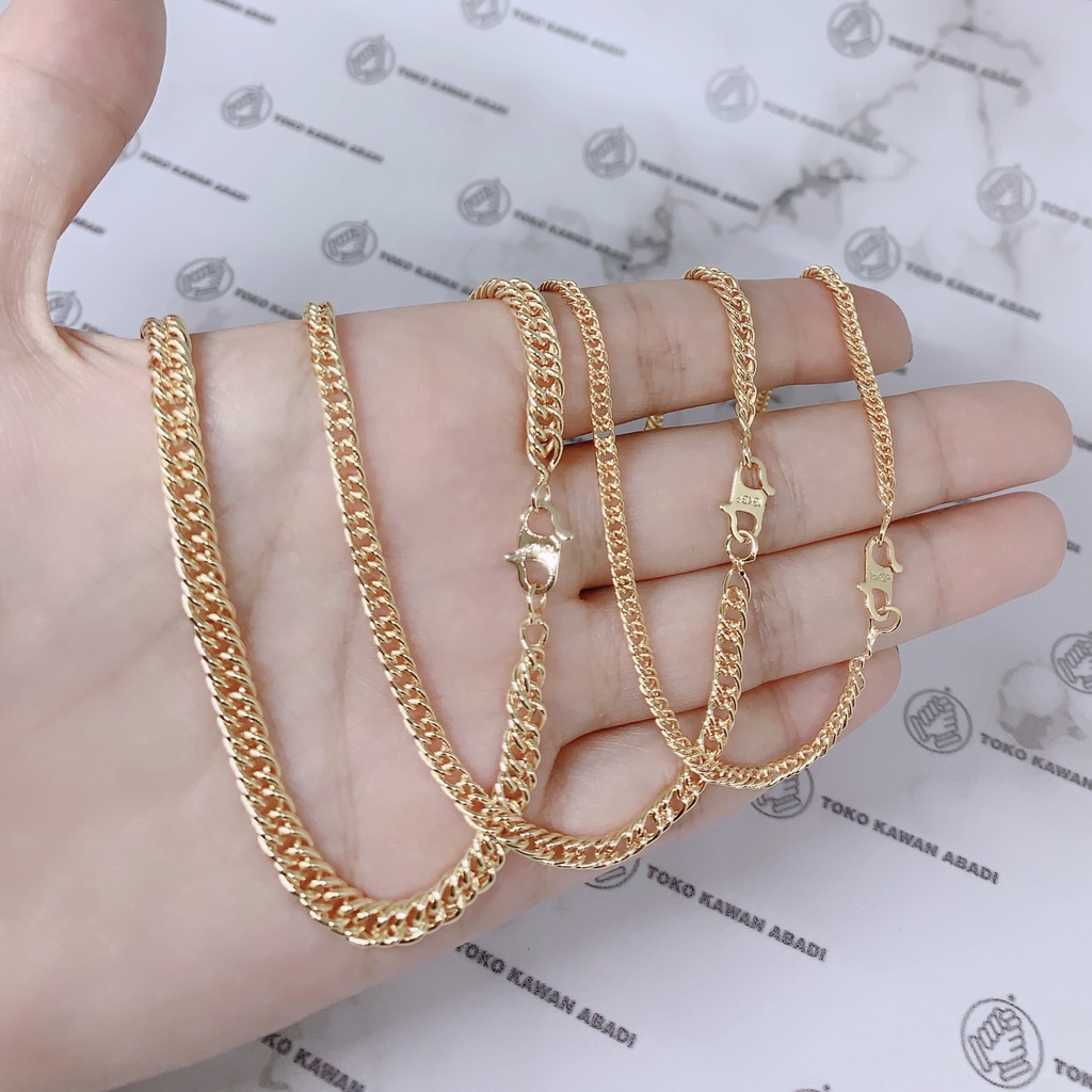 Xuping Gold Perhiasan Fashion Kalung Wanita Pria Unisex Anti Karat *45