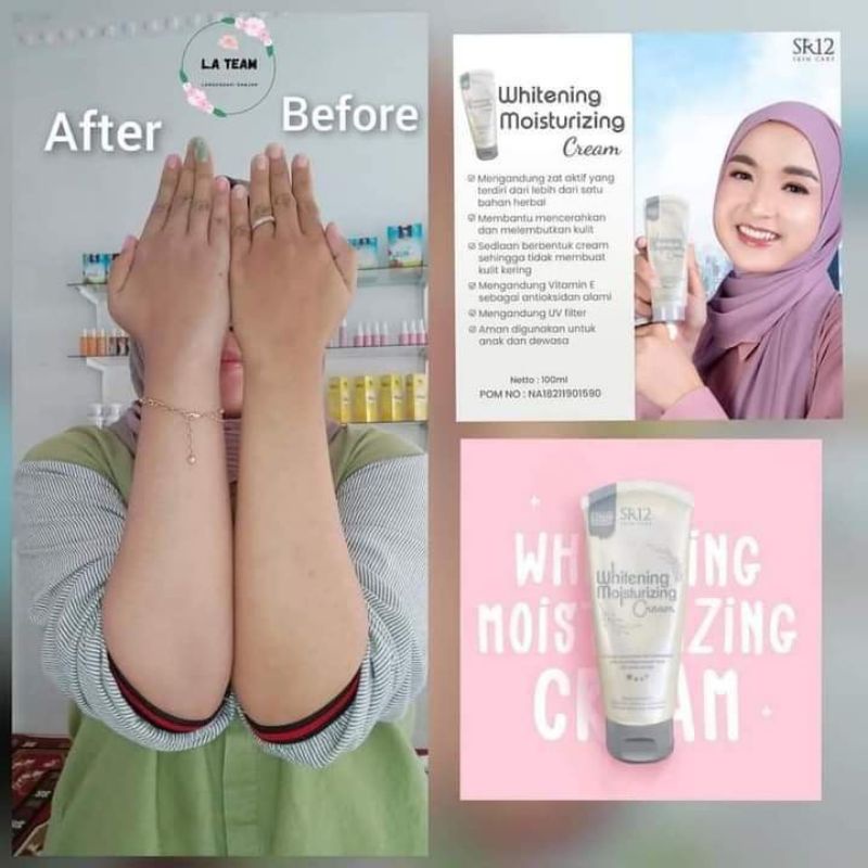 WHITENING CREAM MOISTURIZER pemutih kulit instan hasil PERMANEN AMAN BPOM