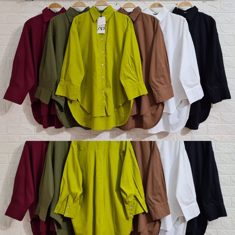 KEMEJA ZARA OVERSIZE