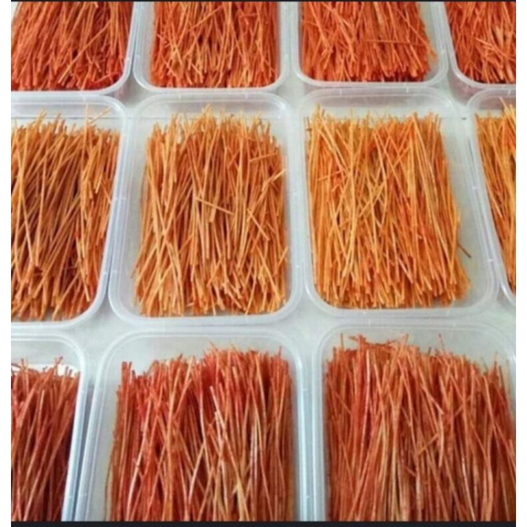 

mie lidi krupuk mawar pedas