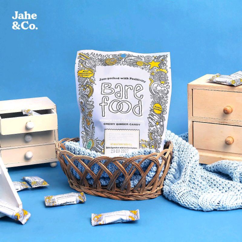 

Bare food permen Jahe rasa Original chewy berat 90gr Halal