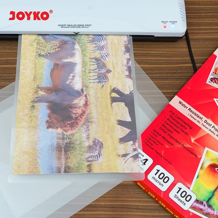 Plastik Laminating Film Joyko LF100-2234 F4 Folio 100 Micron